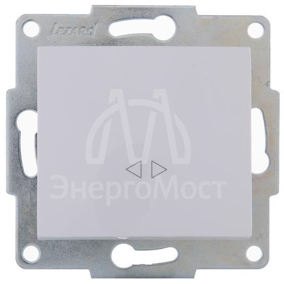 Механизм выключателя промежуточного 1-кл. 2п СП Karina 10А IP20 бел. LEZARD 707-0288-107
