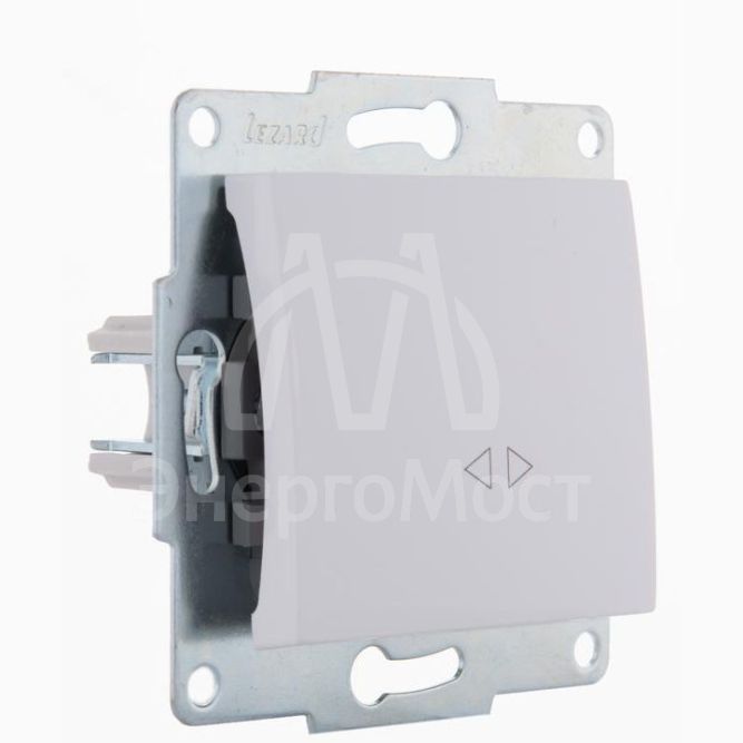 Механизм выключателя промежуточного 1-кл. 2п СП Karina 10А IP20 бел. LEZARD 707-0288-107