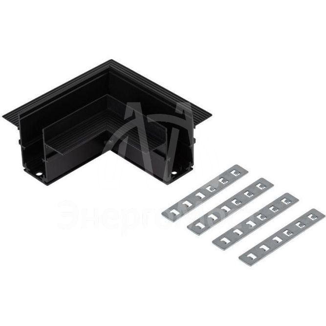 Коннектор угловой TRM-R20-СС-B для встраив. магнитн. шинопровода NOVA TRM-R20 черн. Эра Б0054782