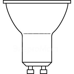 Лампа светодиодная LED Value LVPAR1650 6SW/865 230В GU10 2х5 RU (уп.5шт) OSRAM 4058075584983