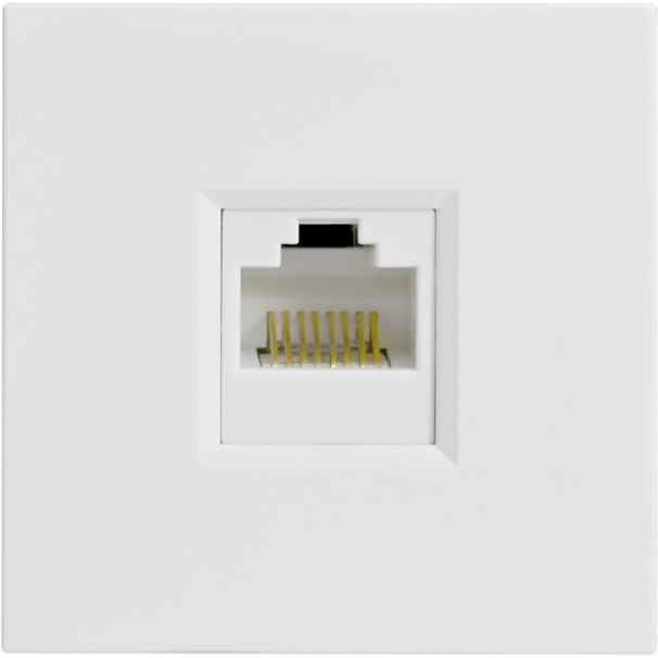 Розетка компьютерная 1-м W45 RJ45 кат.5E для кабель-канала механизм бел. SE RIN-144K5E-B
