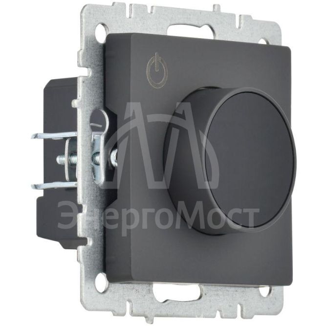 Термостат электронный с индикацией BRITE СП IP20 ТС10-1-БрГ графит IEK BR-RT11-K53