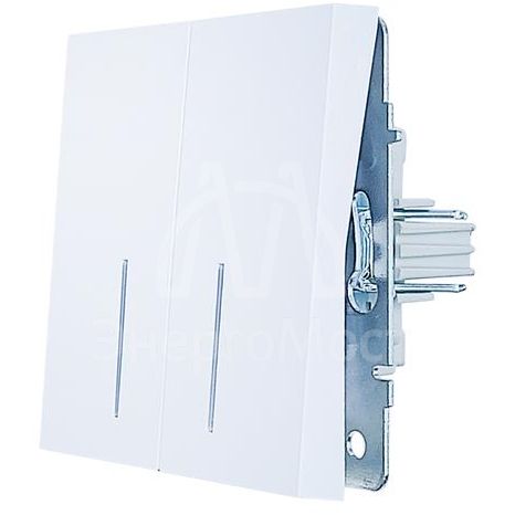 Выключатель 2-кл. с индик. СП ZIMA IP20 10А безвинт. зажим бел. LEZARD 704-0288-112QC