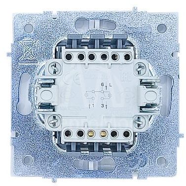 Выключатель 2-кл. с индик. СП ZIMA IP20 10А безвинт. зажим бел. LEZARD 704-0288-112QC