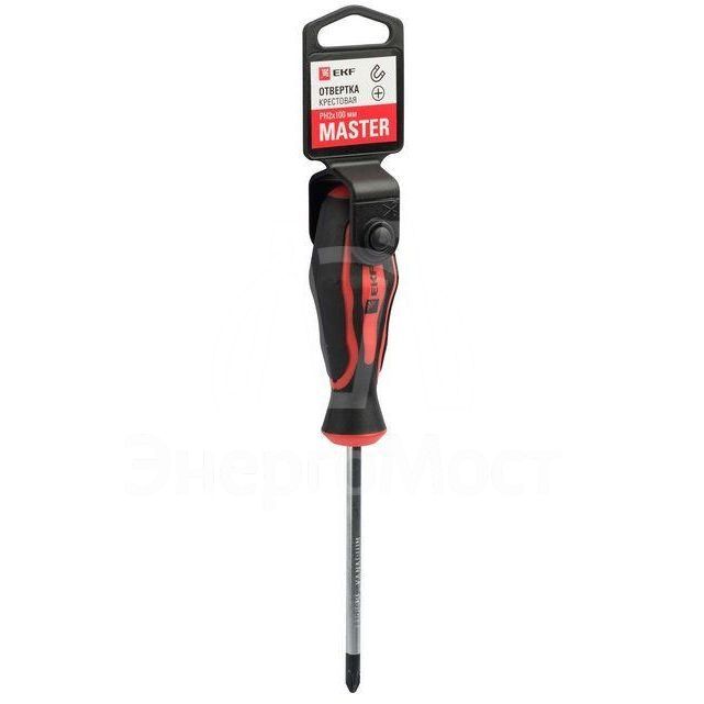 Отвертка PZ2х100мм Master Basic EKF pz-2-100-mas