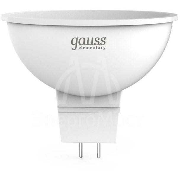 Лампа светодиодная Elementary MR16 7Вт 3000К тепл. бел. GU5.3 530лм 220-240В Gauss 13517