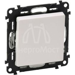 Механизм переключателя промежуточного 1-кл. СП Valena Life 10А IP20 250В 10AX с лиц. панелью винт. зажимы бел. Leg 752407