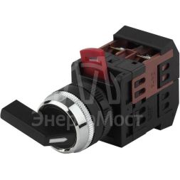 Переключатель ALC-22 2 фиксир. полож. черн.длин.рукоят. I-O 1з+1р BSW10-ALC-2-K02E ЭРА Б0045678