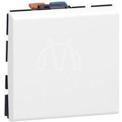 Механизм выключателя 1-кл. 2мод. СП Mosaic 10А IP31 250В 10AX бел. Leg 077010