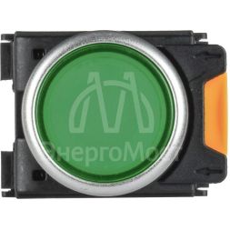 Кнопка d22мм 1НО+1НЗ MASTER с подсветкой зел. IEK MI-BT60-11D-3-12-K06