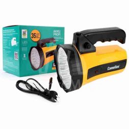 Фонарь 35LED 29315 (аккум. 220В желт.; 6В 4А-ч пласт. короб.) Camelion 10469