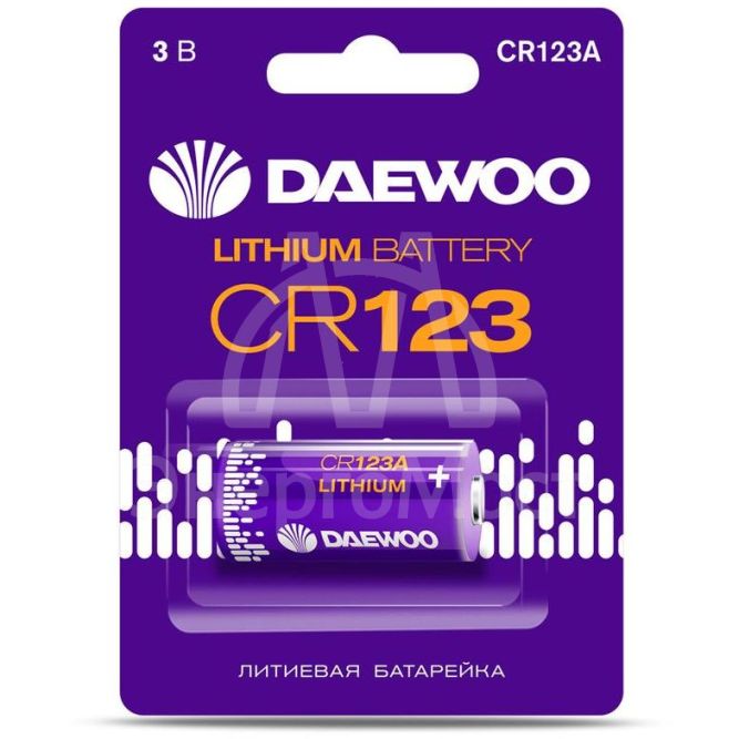 Элемент питания литиевый CR123 BL-1 DAEWOO 5043299