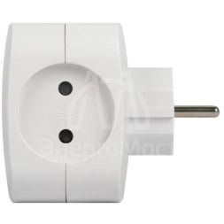 Разветвитель электрический SP-4-USB-W на 4 розетки 220В+ 2xUSB 2400мА без заземл 10А бел. Эра Б0049532