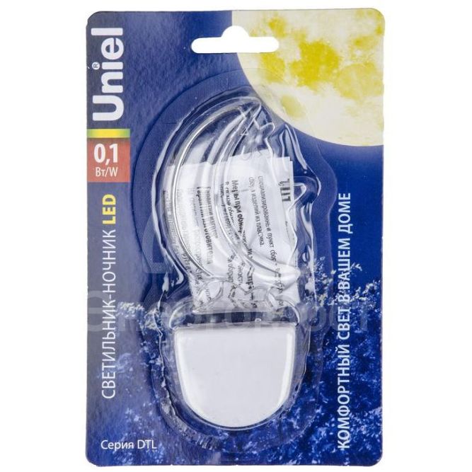 Светильник-ночник DTL-315 Месяц/White без выкл. тип свечения-бел. Uniel UL-00007050