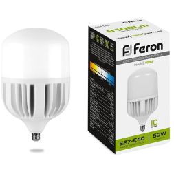 Лампа светодиодная LB-65 50Вт T100 4000К E27-E40 230В FERON 25820