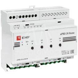 Контроллер ePRO 24 удаленного управления 6вх\4вых 230В WiFi Home EKF ePRO-h-10-4-230-W