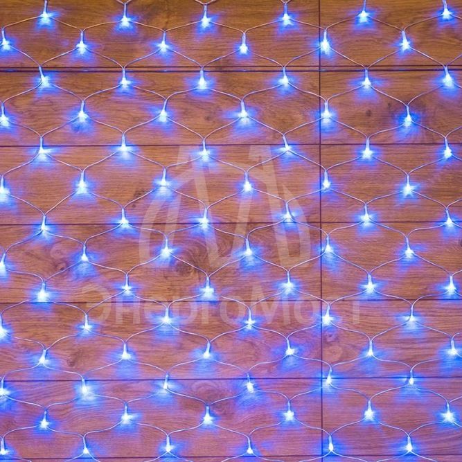 Гирлянда &amp;quot;Сеть&amp;quot; 1.5х1.5м 150LED син. провод прозр. Neon-Night 215-123